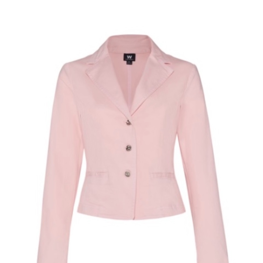 W by Worth Pink Denim crop jacket